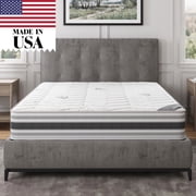 Ottomanson Edge to Edge 12 Pocket Coils Firm Tight Top Hybrid Mattress in a Box, Queen