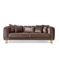 thumbnail image 1 of Ottomanson Empress Sofa, Brown Microfiber, 1 of 7