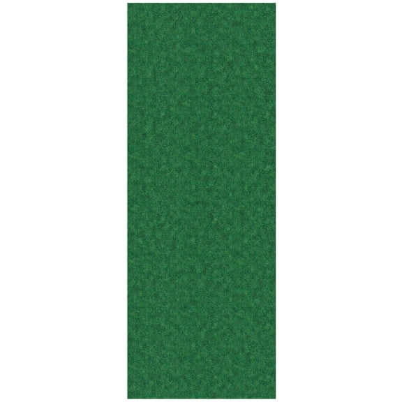 Ottomanson Non-Slip Hallway Runner Rug 2' x 41' Indoor/Outdoor Custom Size Utility Carpet for Garage, Green
