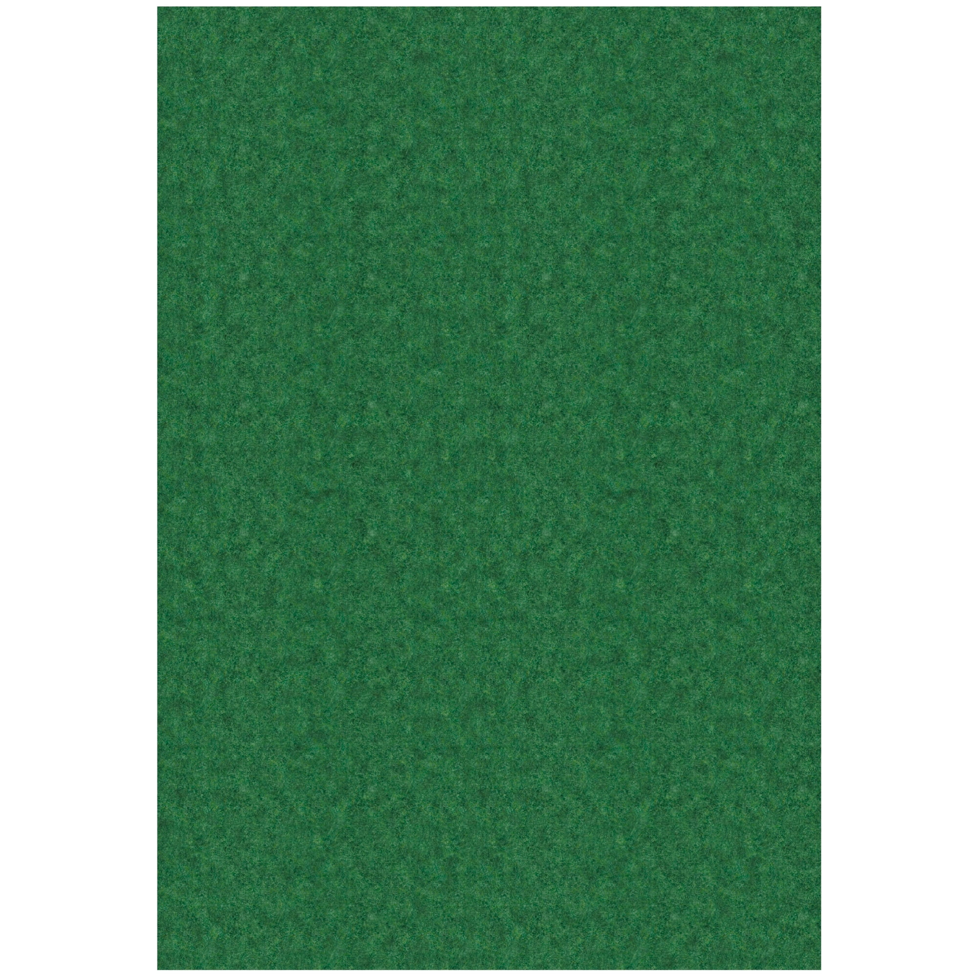 Ottomanson Non-Slip Hallway Runner Rug 6'6" x 24' Indoor/Outdoor Custom Size Utility Carpet for Garage, Green
