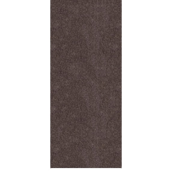 Ottomanson Extra Long Hallway Runner Rug 2x17 Non-Slip Rug for Kitchen or Bedroom, 1'10" x 17', Brown