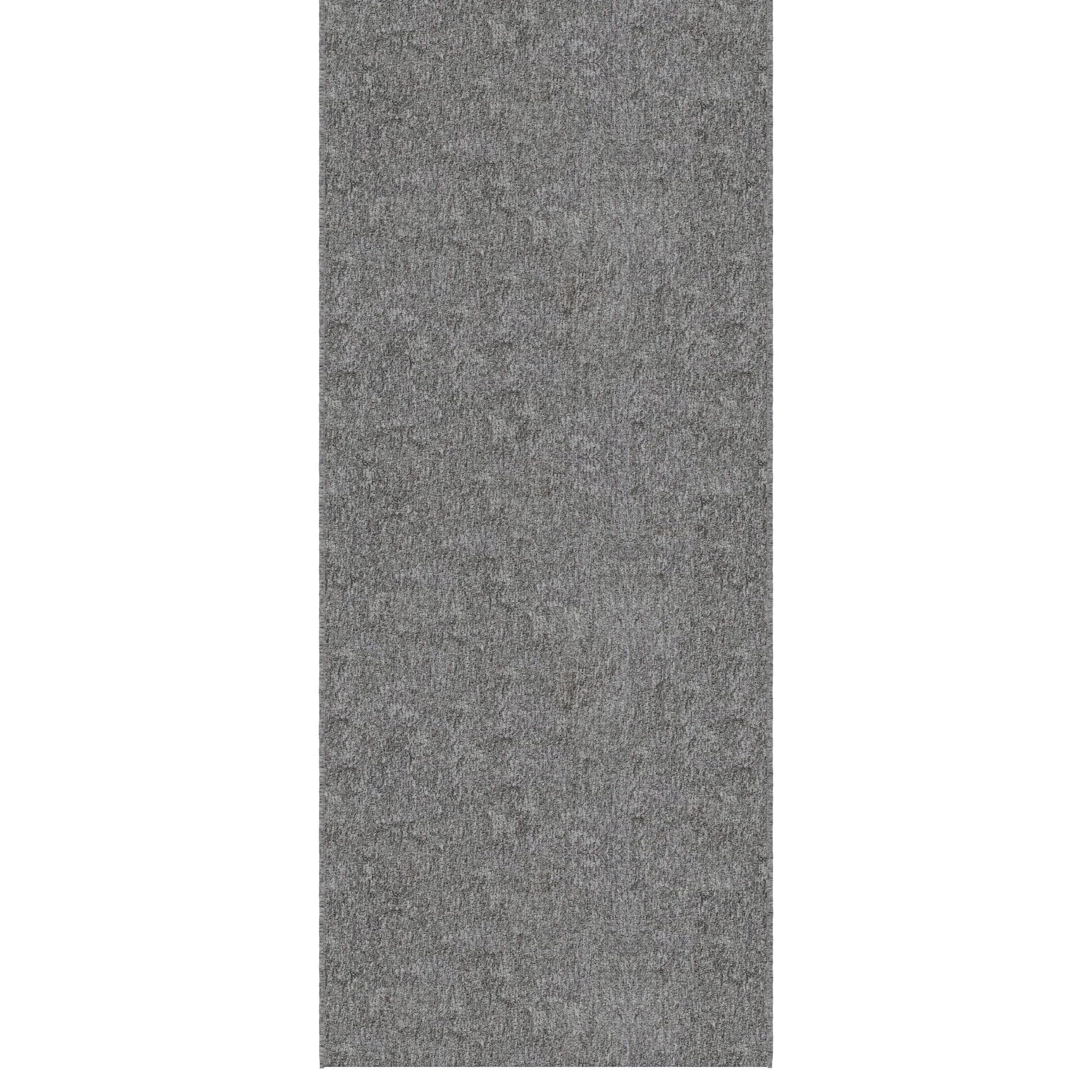 Gray Ultra-Thin Non-Slip Polyester Hallway Runner Rug 2' x 22'