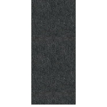 Ottomanson Hallway Runner Rug 2' x 25' Non-Slip Stain-Resistant Custom Size Carpet for Kitchen, Black
