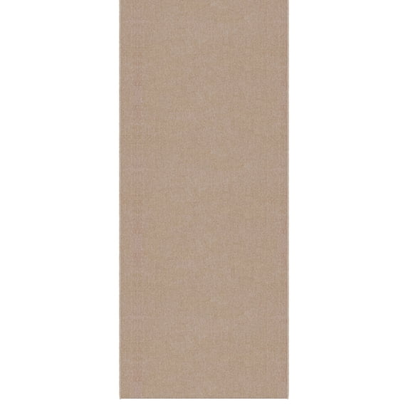 Ottomanson Hallway Runner Rug 1'10" x 35' Non-Slip Stain-Resistant Custom Size Carpet for Kitchen, Beige