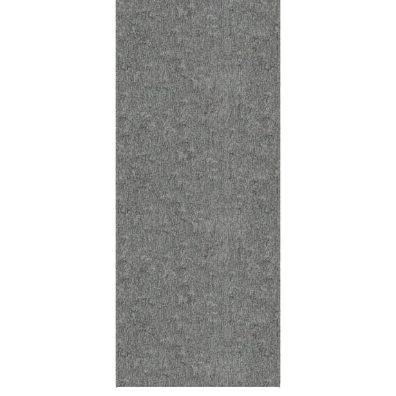Ottomanson Hallway Runner Rug 1'10" x 46' Non-Slip Stain-Resistant Custom Size Carpet for Kitchen, Gray