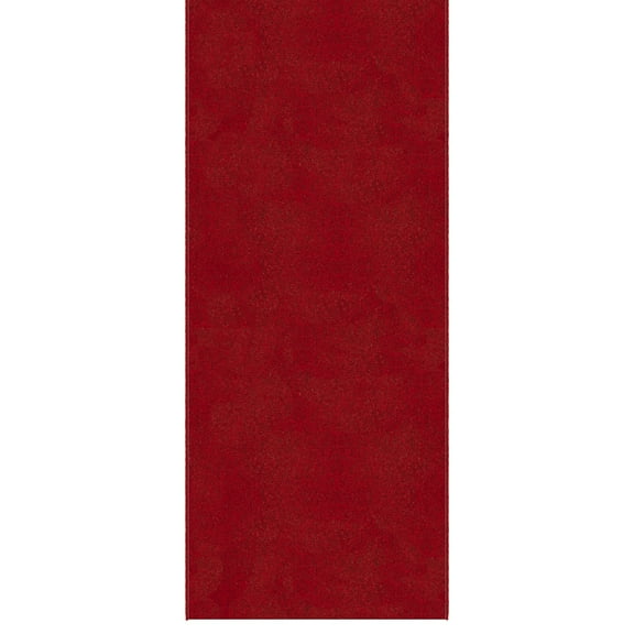 Ottomanson Extra Long Hallway Runner Rug 2x50 Non-Slip Rug for Kitchen or Bedroom, 1'10" x 50', Red