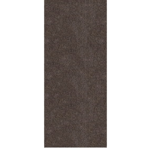 Ottomanson Extra Long Hallway Runner Rug 3x52 Non-Slip Rug for Kitchen or Bedroom, 2'7" x 52', Brown