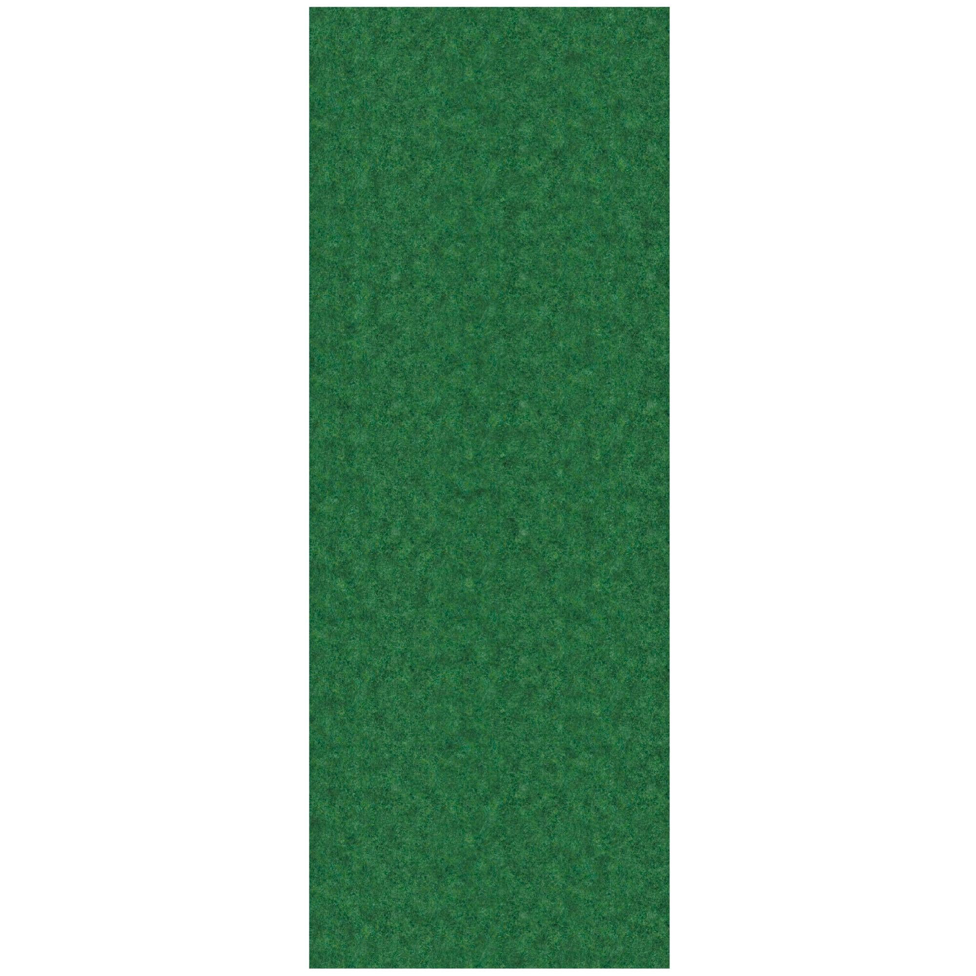 Ottomanson Non-Slip Hallway Runner Rug 2' x 29' Indoor/Outdoor Custom Size Utility Carpet for Garage, Green