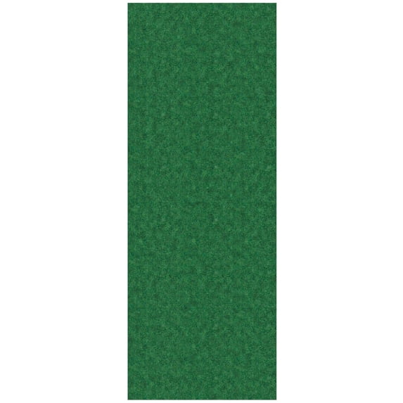 Ottomanson Non-Slip Hallway Runner Rug 2'7" x 10' Indoor/Outdoor Custom Size Utility Carpet for Garage, Green