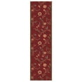thumbnail image 1 of Ottomanson Extra Long Runner Rug 2'7" x 25' – Non-Slip Low Pile Hallway Carpet, Floral Red, 1 of 10