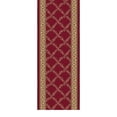 thumbnail image 1 of Ottomanson Extra Long Runner Rug 2'7" x 25' – Non-Slip Low Pile Hallway Carpet, Trellis Burgundy Red, 1 of 9