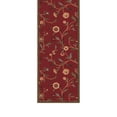 thumbnail image 1 of Ottomanson Extra Long Runner Rug 2'7" x 43' – Non-Slip Low Pile Hallway Carpet, Floral Red, 1 of 7