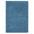 thumbnail image 1 of Ottomanson Fluffy Solid 3x5 Indoor Shag Area Rug, 3'3" x 4'7", Turquoise, 1 of 9