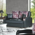 thumbnail image 1 of Ottomanson Founders Sleeper Loveseat, Black Leatherette Fabric, 1 of 6