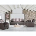 thumbnail image 1 of Ottomanson Founders Sleeper Loveseat, Brown Leatherette Fabric, 1 of 6