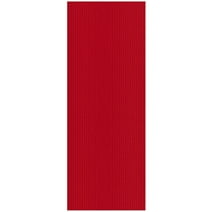 Ottomanson Hallway Runner Waterproof Non-Slip Rubberback 2x5 Indoor/Outdoor Utility Rug, 2' x 5', Red