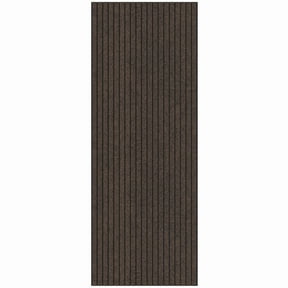 Ottomanson Non-Slip Hallway Runner Rug 2' x 9' Indoor/Outdoor Custom Size Utility Carpet for Garage, Brown Ribbed