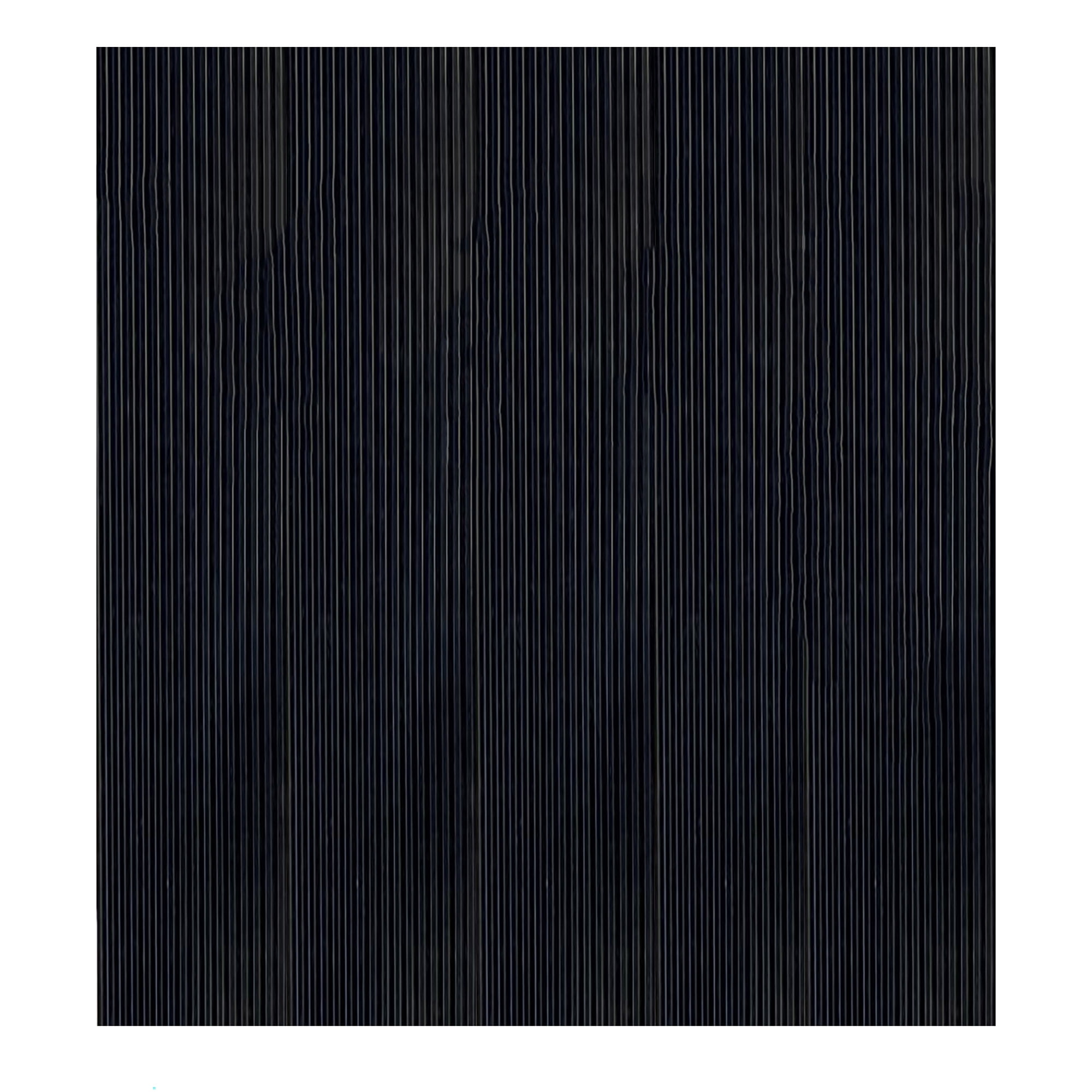 Ottomanson Heavy Duty Mat Waterproof Ribbed 2x27 Indoor Protector Runner Rug, 2' x 27', Black