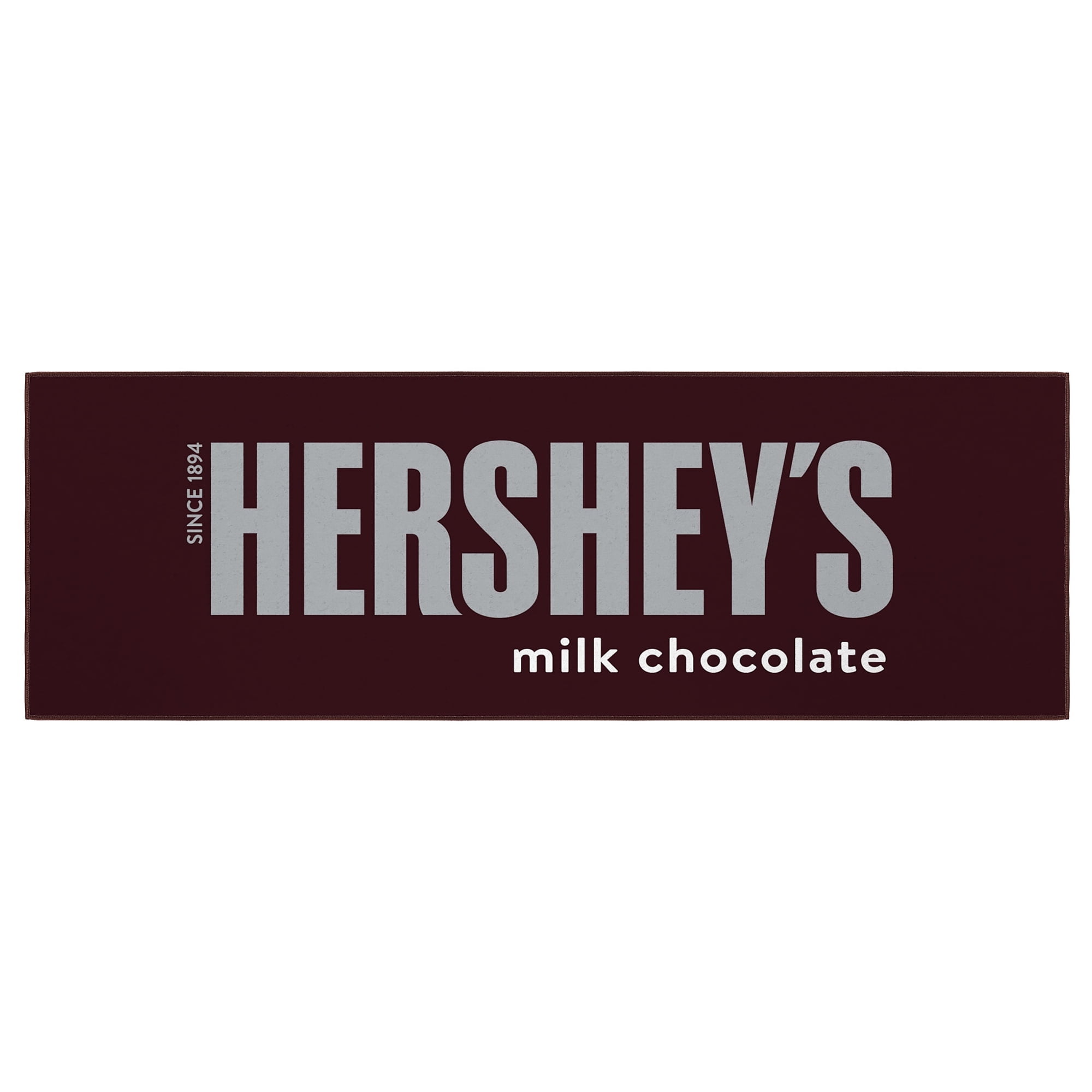 Ottomanson Hershey Logo Machine Washable Non-Slip Rubberback 2x5 Runner Rug, 20"x 59", Brown