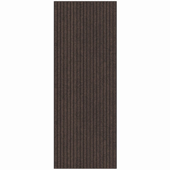 Ottomanson Indoor/Outdoor Non-Slip Stair Treads for Wooden Steps 8" x 30" Rubberback Step Mat, 7 Pack, Brown