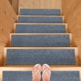 thumbnail image 1 of Ottomanson Indoor/Outdoor Non-Slip Stair Treads for Wooden Steps 8" x 30" Rubberback Step Mat, 7 Pack, Gray, 1 of 12