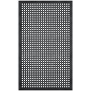 Ottomanson Heavy Duty Rubber Anti-Fatigue Commercial Floor Mat 24" x 36" Indoor Outdoor Non-Slip for Kitchen Garage