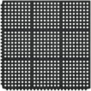 Ottomanson Heavy Duty Rubber Anti-Fatigue Commercial Floor Mat 36" x 36" Indoor Outdoor Non-Slip for Kitchen Garage