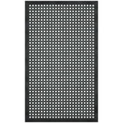 Ottomanson Heavy Duty Rubber Anti-Fatigue Commercial Floor Mat 36" x 60" Indoor Outdoor Non-Slip for Kitchen Garage