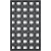 Ottomanson Heavy Duty Rubber Anti-Fatigue Commercial Floor Mat 36" x 60" Indoor Outdoor Non-Slip for Kitchen Garage
