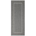 thumbnail image 1 of Ottomanson Jardin Bordered Design 3x7 Non Shedding Indoor Runner Rug, 2'7" x 6'11", Light Gray, 1 of 10