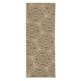 thumbnail image 1 of Ottomanson Jardin Medallion Design 3x7 Non Shedding Indoor Runner Rug, 2'7" x 6'11", Beige, 1 of 7