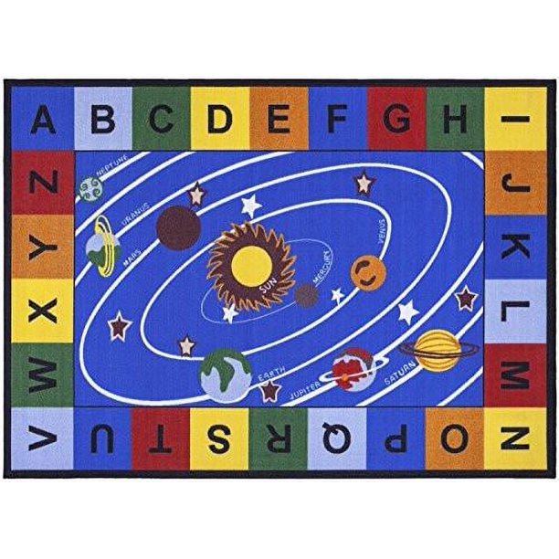 Ottomanson Jenny Collection Blue Base with Multi Colors Childrens