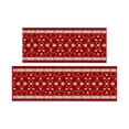 thumbnail image 1 of Ottomanson Kitchen Rug Set 2-Piece, Washable Non-Slip Mats for Kitchen, 22.5" x 24" + 24" x 31", Mahal Red, 1 of 5