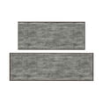 thumbnail image 1 of Ottomanson Kitchen Rug Set 2-Piece, Washable Non-Slip Mats for Kitchen, 22.5" x 24" + 24" x 31", Solid Charcoal Navy, 1 of 5