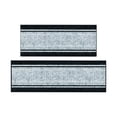thumbnail image 1 of Ottomanson Kitchen Rug Set 2-Piece, Washable Non-Slip Mats for Kitchen, 22.5" x 72" + 31" x 60", Border Gray, 1 of 5