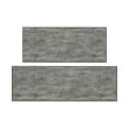 thumbnail image 1 of Ottomanson Kitchen Rug Set 2-Piece, Washable Non-Slip Mats for Kitchen, 22.5" x 72" + 31" x 60", Solid Charcoal Navy, 1 of 5