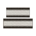 thumbnail image 1 of Ottomanson Kitchen Rug Set 2-Piece, Washable Non-Slip Mats for Kitchen, 24" x 31" + 31" x 60", Border Brown, 1 of 5