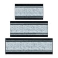 thumbnail image 1 of Ottomanson Kitchen Rug Set 3-Piece, Washable Non-Slip Mats for Kitchen, 24" x 31" + 31" x 48" + 31" x 60", Border Gray, 1 of 5