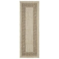 thumbnail image 1 of Ottomanson Landscape Bordered Design 2x5 Non Shedding Indoor/Outdoor Runner Rug, 2' x 5', Beige, 1 of 9