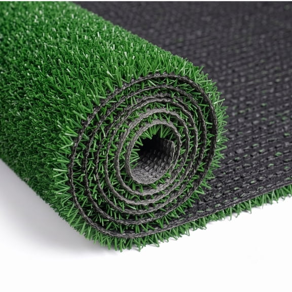 Ottomanson Natural Grass Indoor Outdoor Artificial Turf Rug 2'3