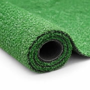 Ottomanson Indoor Outdoor Artificial Turf Rug 22" x 30" Green Patio Grass Carpet