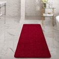 thumbnail image 1 of Ottomanson Luxury Washable Non-Slip Rubberback Solid 2x5 Indoor Runner Rug, 20" x 59", Red, 1 of 8