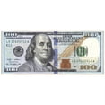 thumbnail image 1 of Ottomanson Machine Washable 100 Dollar Bill Non-Slip Rubberback 20x53 Money Rug, 20" x 53", Blue/Multicolor, 1 of 9