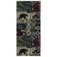 thumbnail image 1 of Ottomanson Machine Washable Cotton 3x6 Flatweave Runner Rug for Bedroom, 2'7" x 6', Multicolor Southwestern, 1 of 4