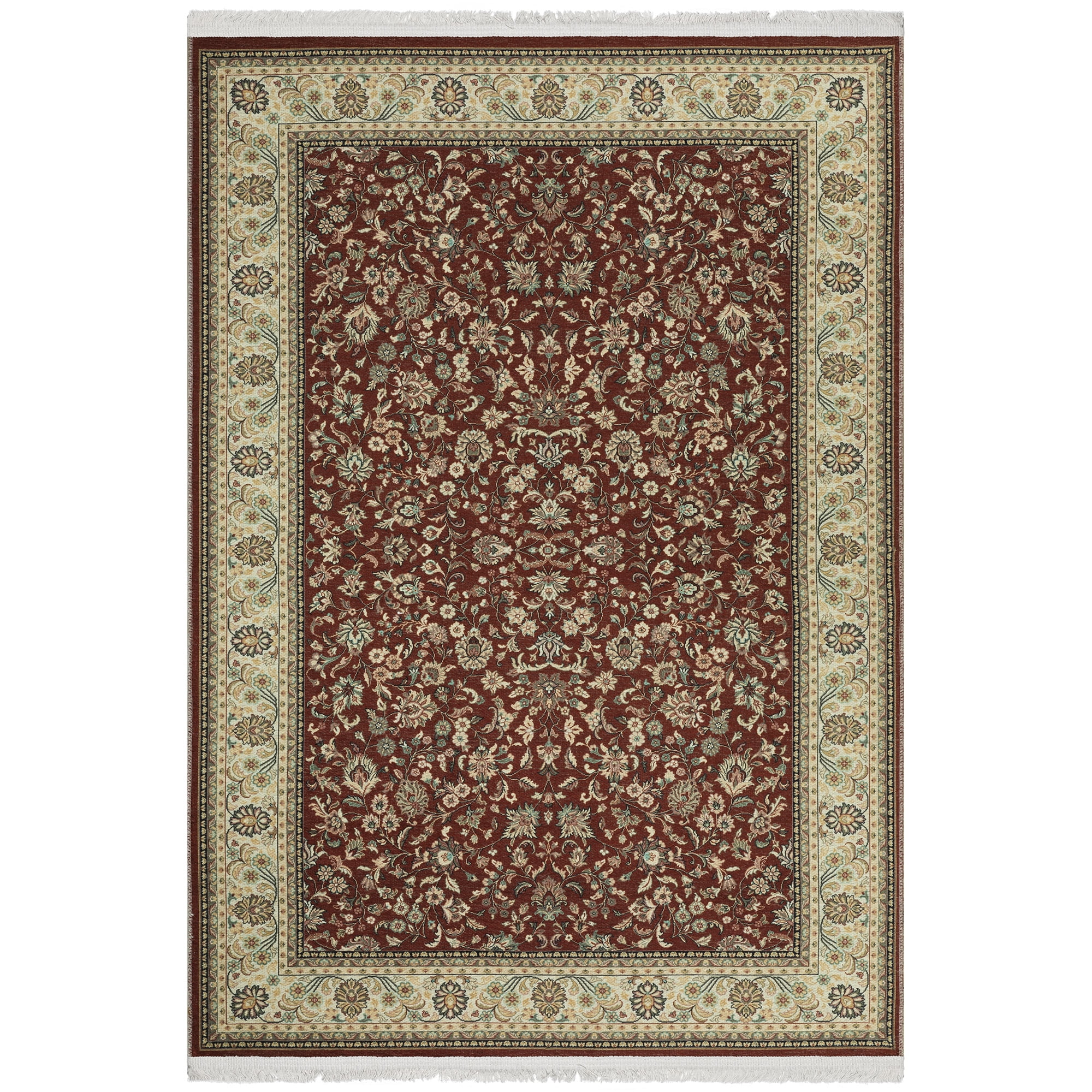 Ottomanson Machine Washable Cotton 4x6 Flatweave Area Rug for Living ...