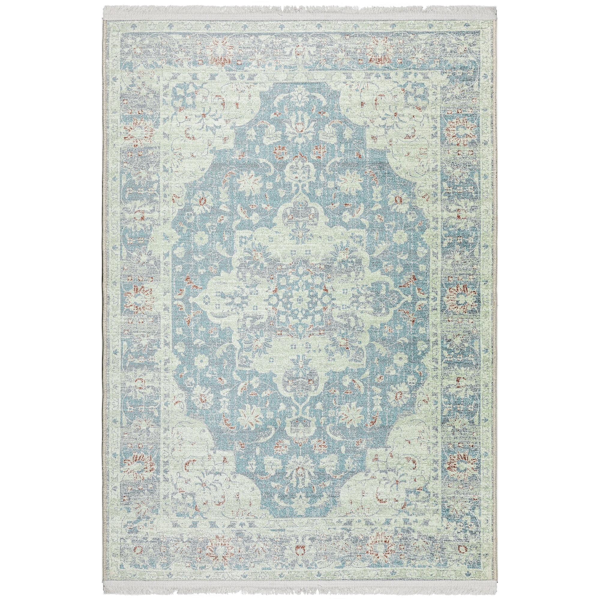 Ottomanson Non Shedding Washable Wrinkle-free Cotton Flatweave Solid 4x6  Indoor Area Rug, 4 ft. x 6 ft., Navy MIL7366-4X6 - The Home Depot