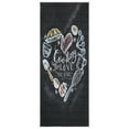 thumbnail image 1 of Ottomanson Machine Washable Heart 2x5 Flatweave Cotton Kitchen Runner Rug, 20" x 59", Black, 1 of 8