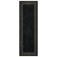 thumbnail image 1 of Ottomanson Machine Washable Non-Slip Rubberback Border 2x5 Indoor Runner Rug, 20" x 59", Black, 1 of 10