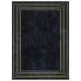 thumbnail image 1 of Ottomanson Machine Washable Non-Slip Rubberback Border 5x7 Indoor Area Rug, 5' x 6'6", Navy, 1 of 9