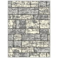 thumbnail image 1 of Ottomanson Boxes Indoor Doormat 2'3" x 3' - Non Slip Low Pile Area Rug for Entryway, Gray, 1 of 11